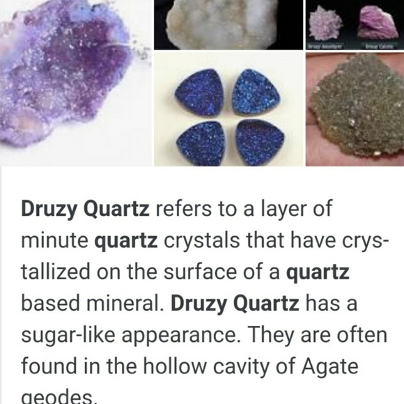 Druzy Quartz & Sterling Silver ring - Picture 8 of 11